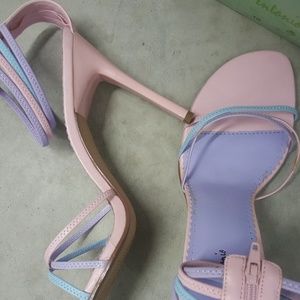 Michael Antonio pink and lavender heel